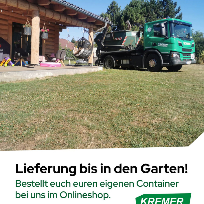Wir liefern bis in den Garten. 🏡
Egal, welchen Container ihr bei uns bestellt. Wir bringen ihn dorthin, wo ihr ihn... Wir liefern bis in den Garten. 🏡
Egal, welchen Container ihr bei uns bestellt. Wir bringen ihn dorthin, wo ihr ihn...