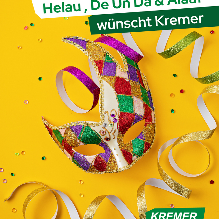 Frohe Karnevalstage wünscht das Team von Kremer! 💚
Zum Karnevalsmontag möchten wir allen unseren Kunden, Mitarbeitern... Frohe Karnevalstage wünscht das Team von Kremer! 💚
Zum Karnevalsmontag möchten wir allen unseren Kunden, Mitarbeitern...