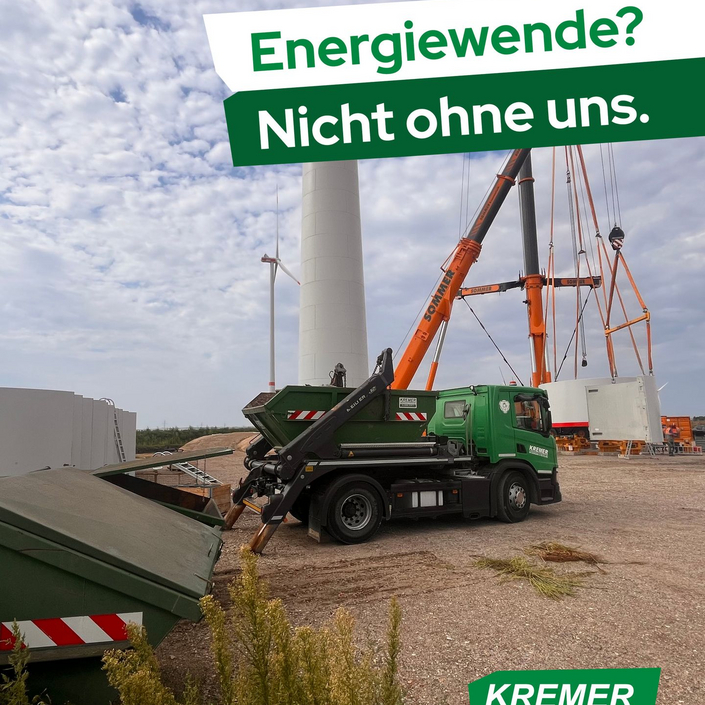 Energiewende? Da sind wir gerne mit dabei. 🌱

Wo ein neues Windkraftwerk entsteht, fällt auch einiges an, das...
