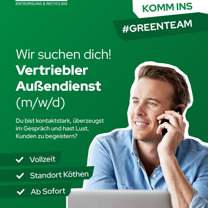 Du kannst gut mit Menschen? Dann komm ins Team Kremer. 🤝
Du hast Lust auf einen abwechslungsreichen Job im Außendienst... Du kannst gut mit Menschen? Dann komm ins Team Kremer. 🤝
Du hast Lust auf einen abwechslungsreichen Job im Außendienst...