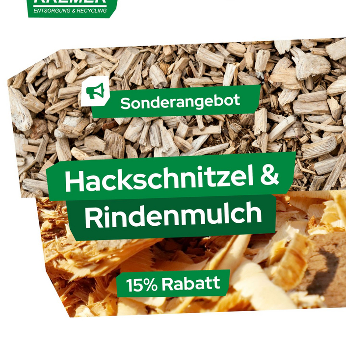 🌿 15 % Rabatt auf Rundemulch & Holzschnitzel – aber nur für kurze Zeit!

Du planst gerade deinen Garten neu, möchtest...