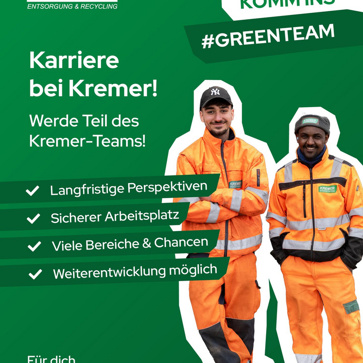 Du suchst einen Job, bei dem du nicht nach ein paar Jahren wieder weiterziehen willst? 💚
Bei Kremer geht es nicht nur... Du suchst einen Job, bei dem du nicht nach ein paar Jahren wieder weiterziehen willst? 💚
Bei Kremer geht es nicht nur...