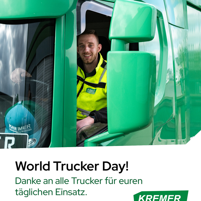 Ohne Fahrer läuft gar nichts 🚛

Zum internationalen Trucker Day sagen wir Danke an alle Fahrer bei Kremer, die jeden Tag...